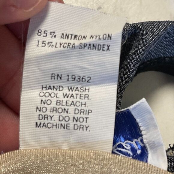 Vintage 80's Rose Marie Reid Bow One Piece 16 - Picture 8 of 9